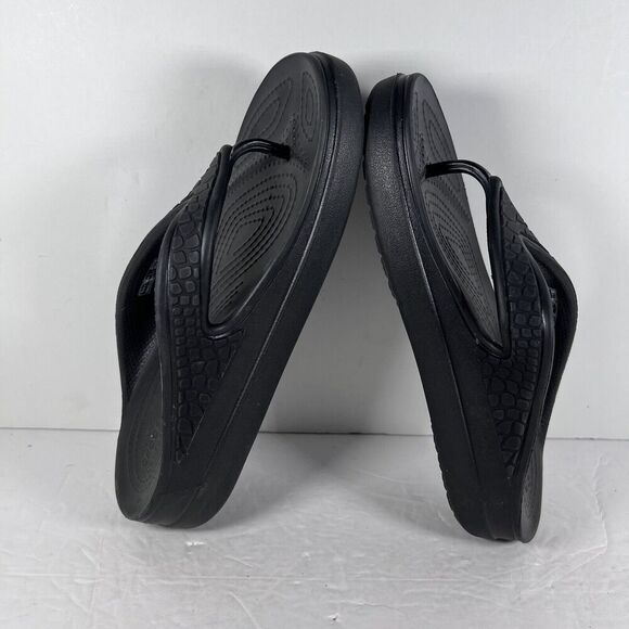 Crocs Sloane Black Sandals Flip Flops Women's Size 6 - Picture 5 of 8